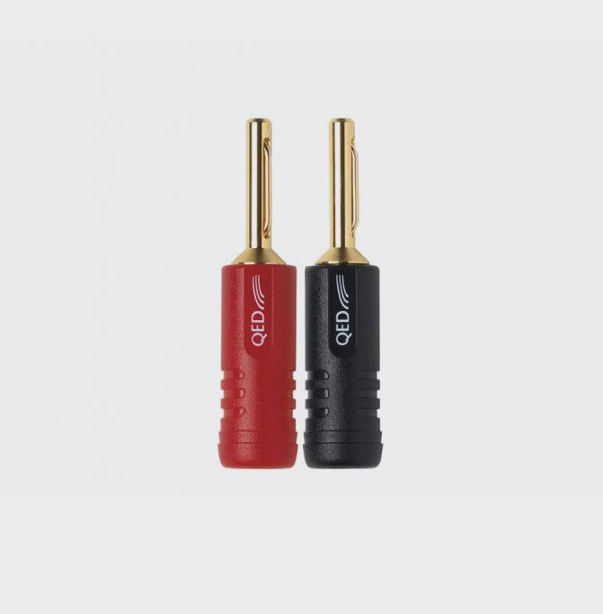 QED Screwlock ABS 4mm banana Set