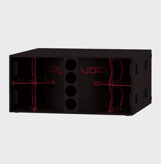 Void Acoustics Stasys Xair Zwart-Rood