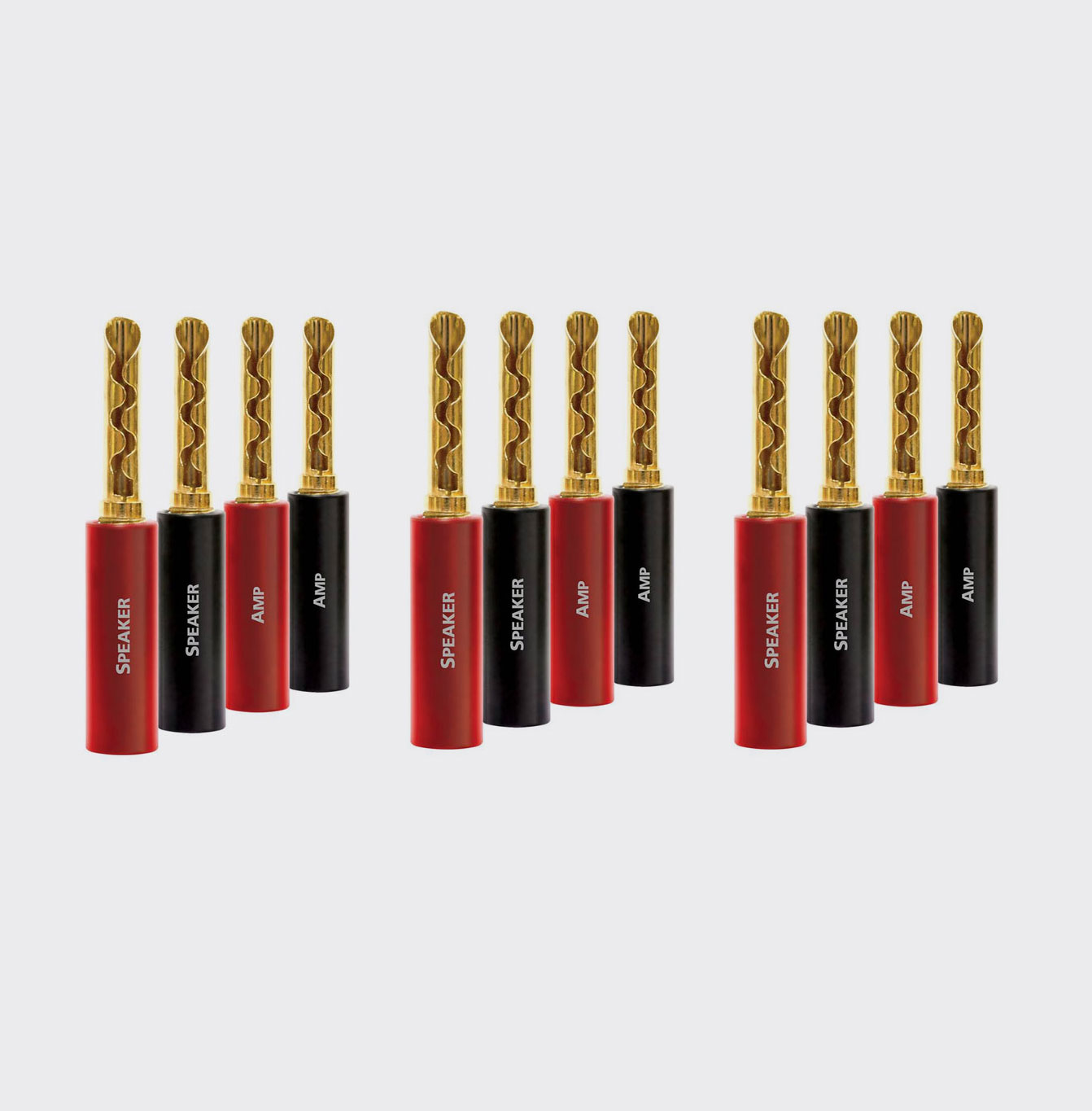 Audioquest SureGrip 100 Banana Gold 12 stuks