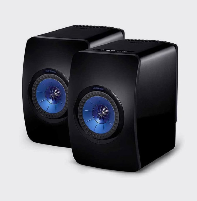 Kef LS50 Wireless Zwart-Blauw